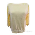 Jumper de lana crema para mujeres